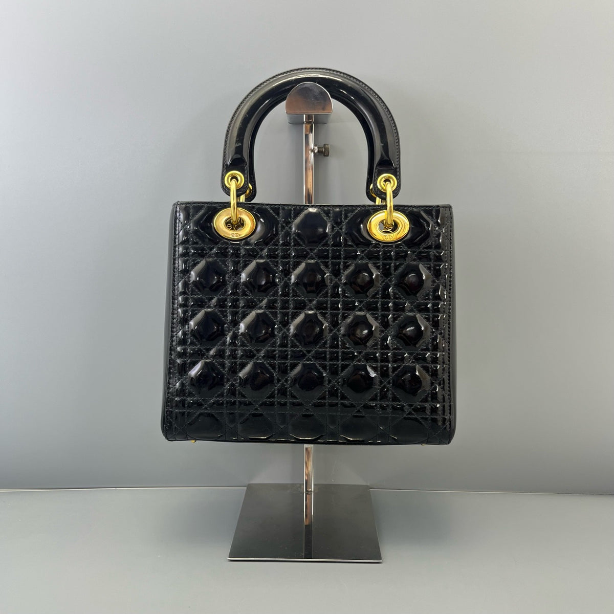 Dior - Lady Dior - Patent leather - Black - (medium)