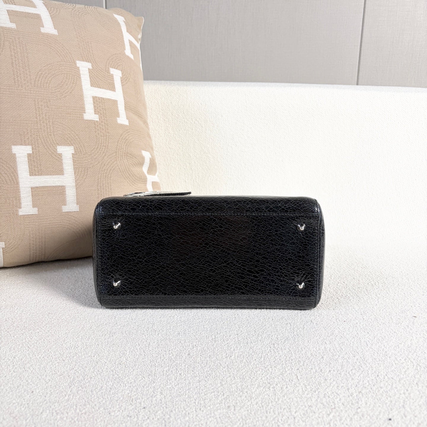 Dior - Lady Dior - Patent leather - Black - (Medium)