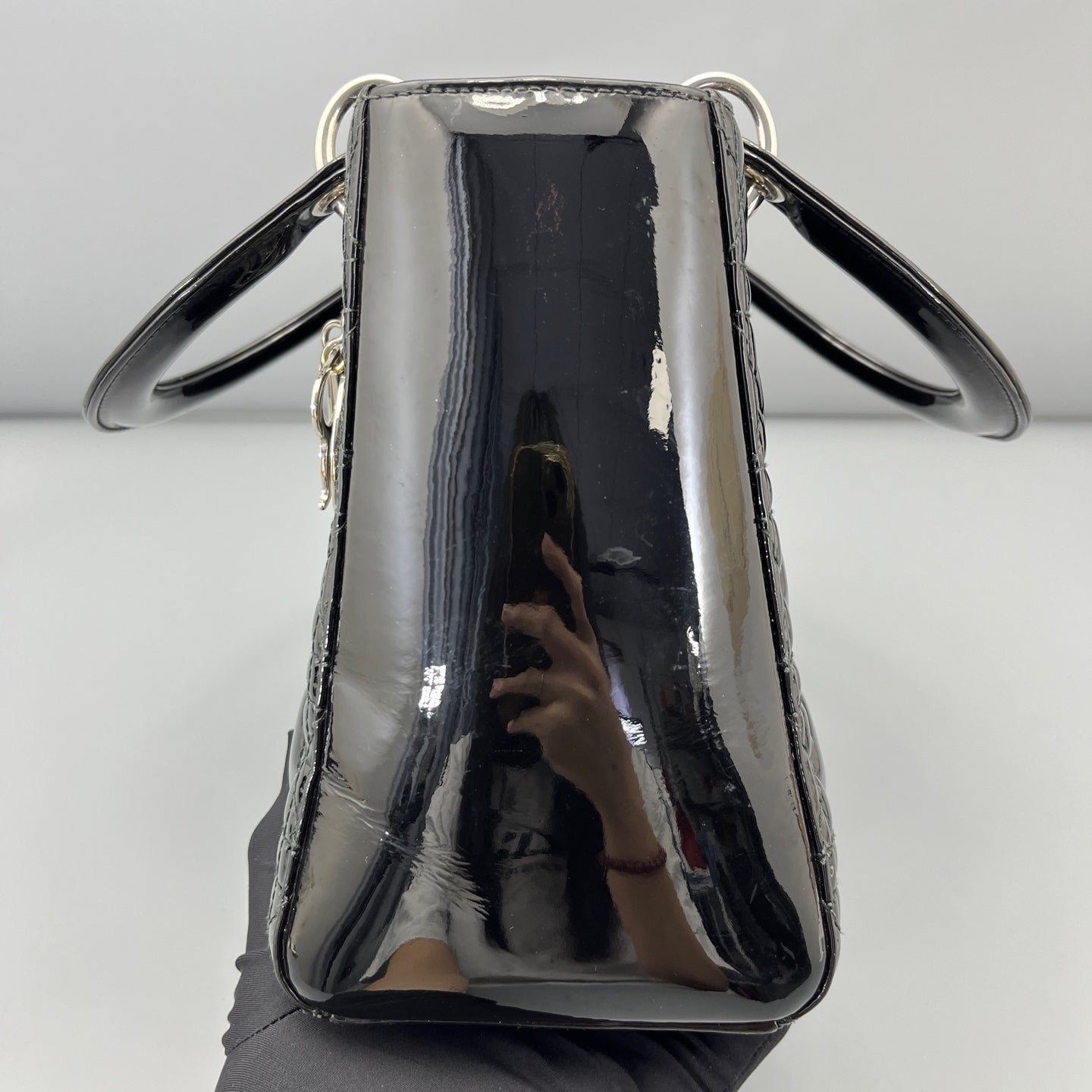 Dior - Lady Dior - Patent leather - Black - (medium)