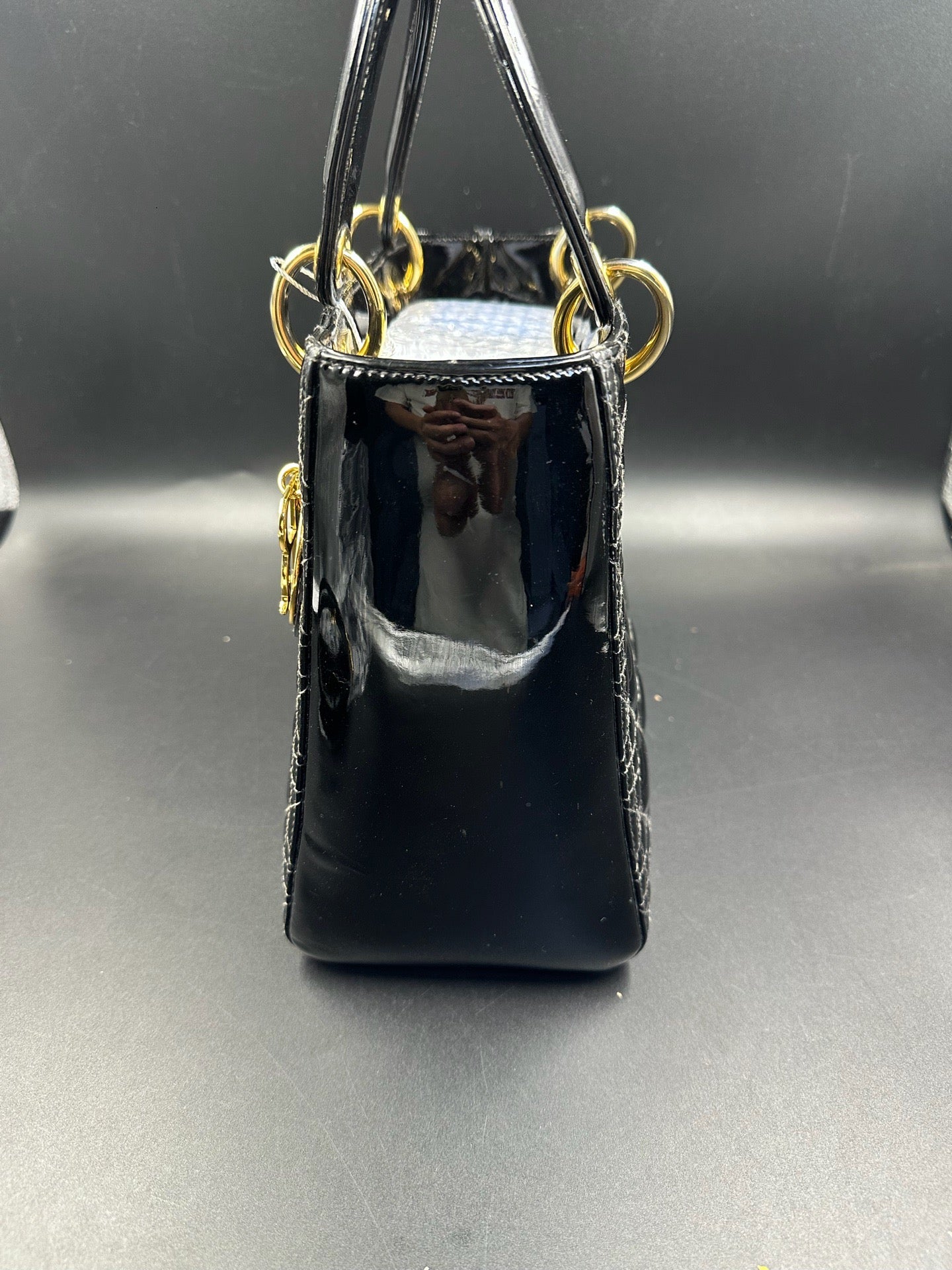 Dior - Lady Dior - Patent leather - Black - (medium)