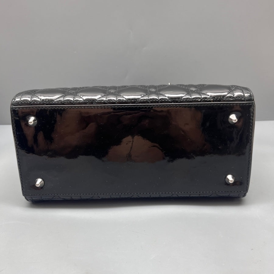 Dior - Lady Dior - Patent leather - Black - (Medium)