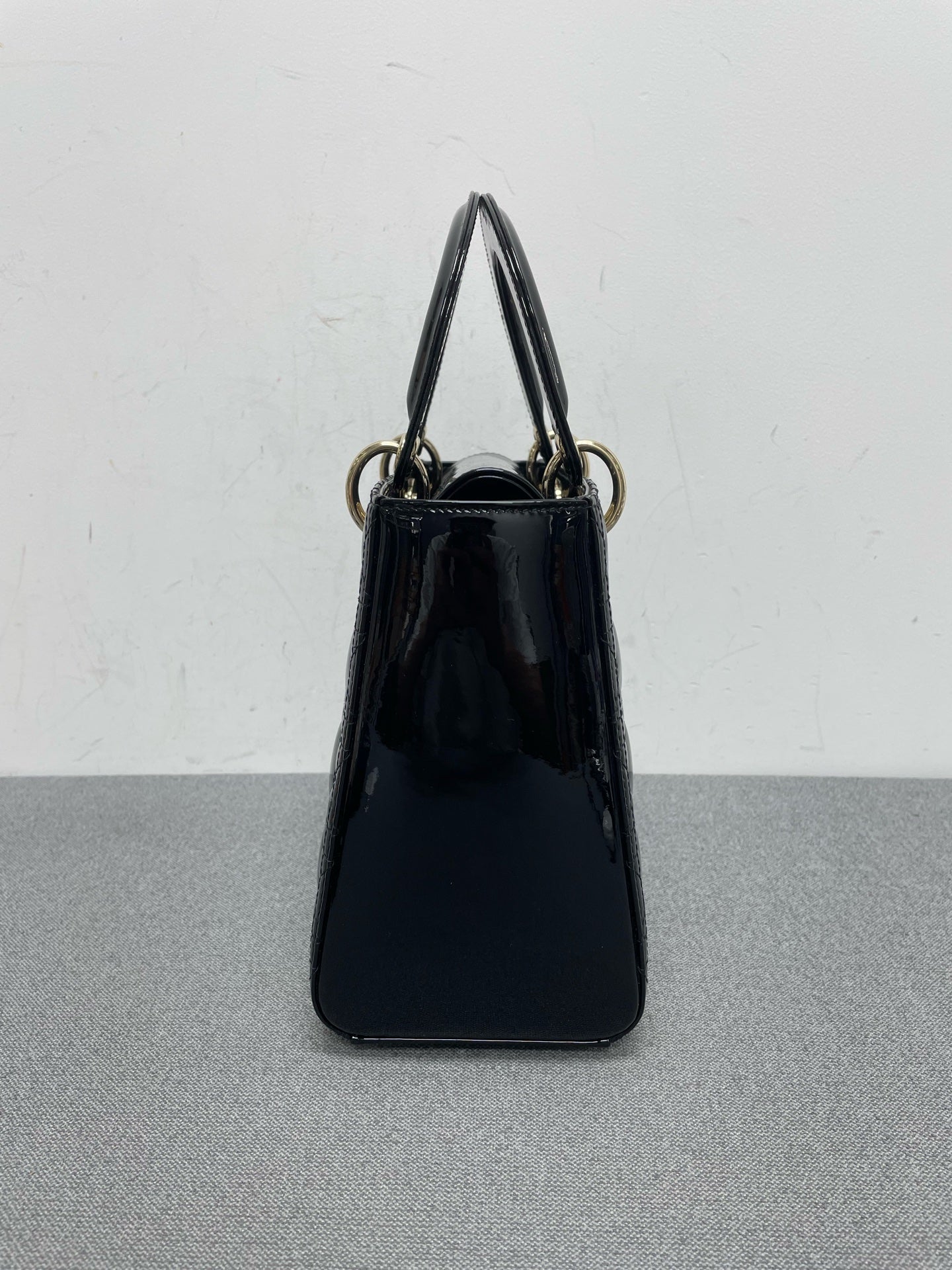 Dior - Lady Dior - Patent leather - Black - (medium)