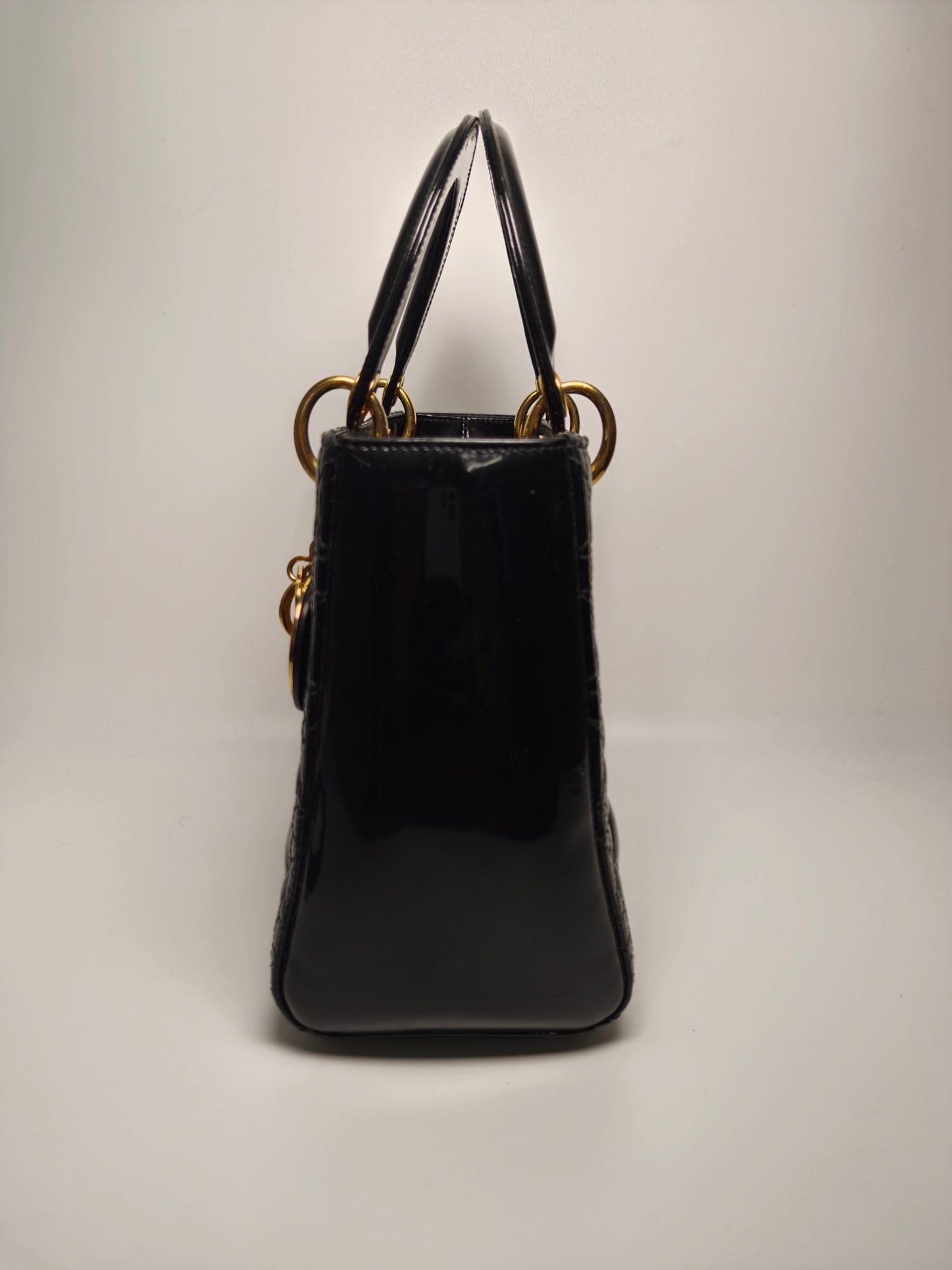 Dior - Lady Dior - Patent leather - Black - (medium)