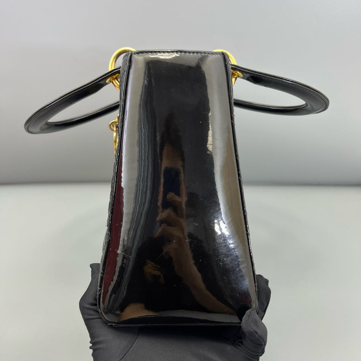 Dior - Lady Dior - Patent leather - Black - (medium)