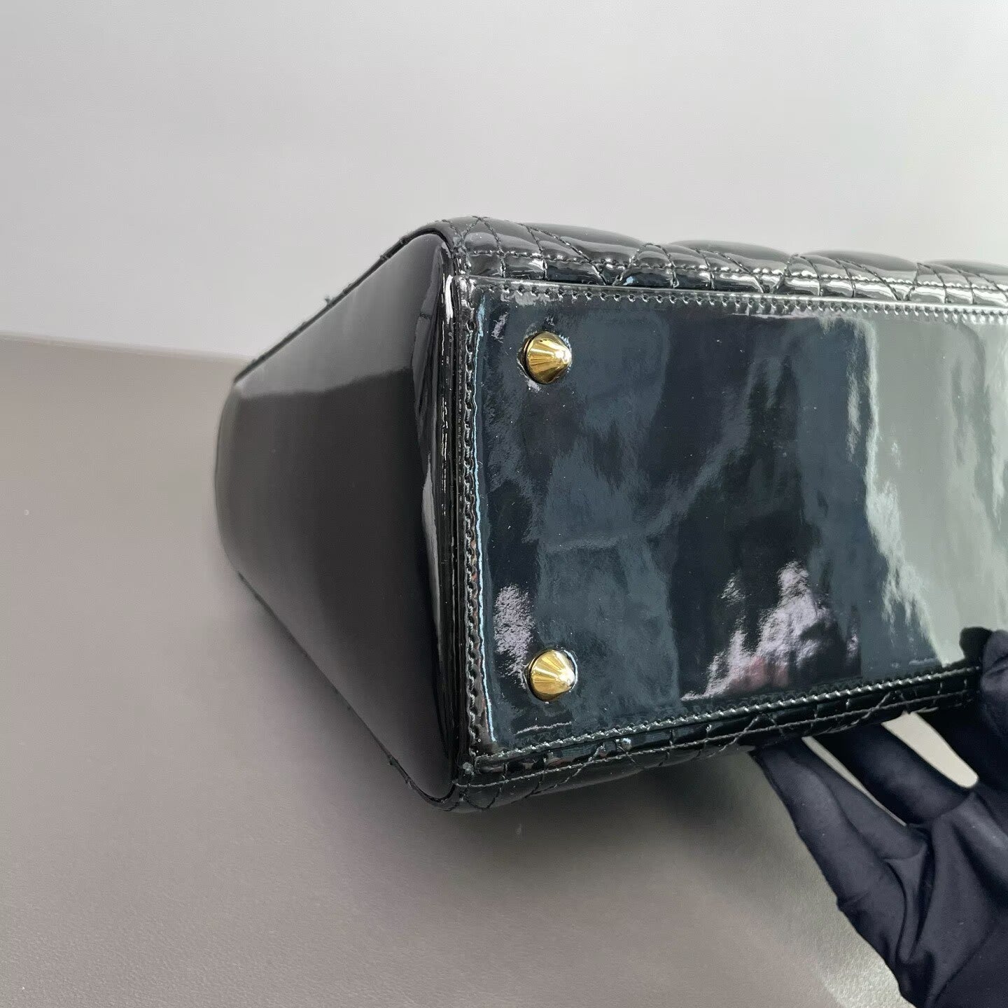 Dior - Lady Dior - Patent leather - Black - (medium)