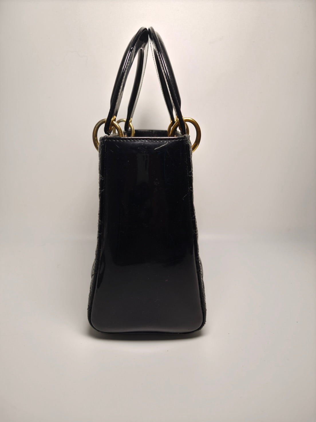Dior - Lady Dior - Patent leather - Black - (medium)