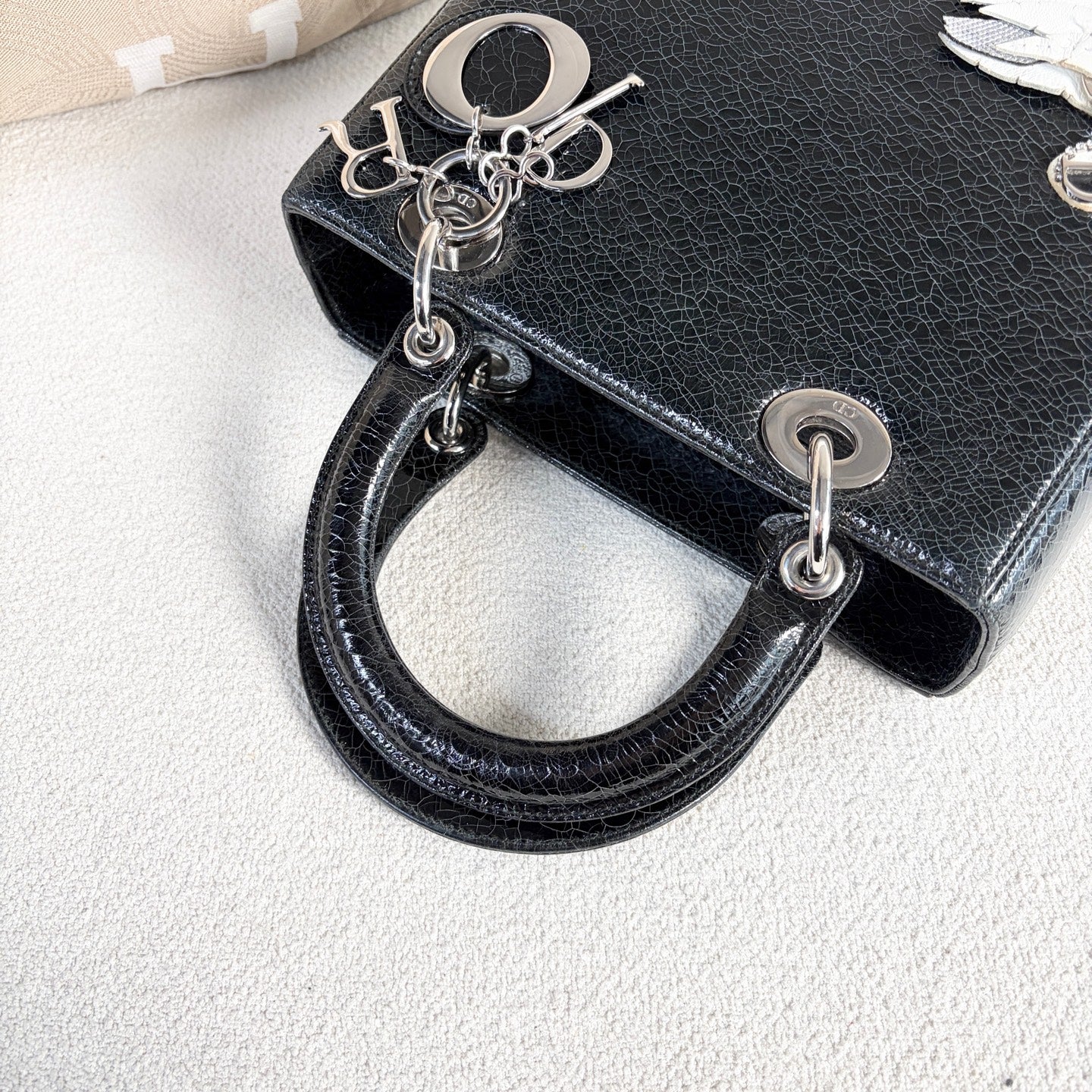 Dior - Lady Dior - Patent leather - Black - (Medium)