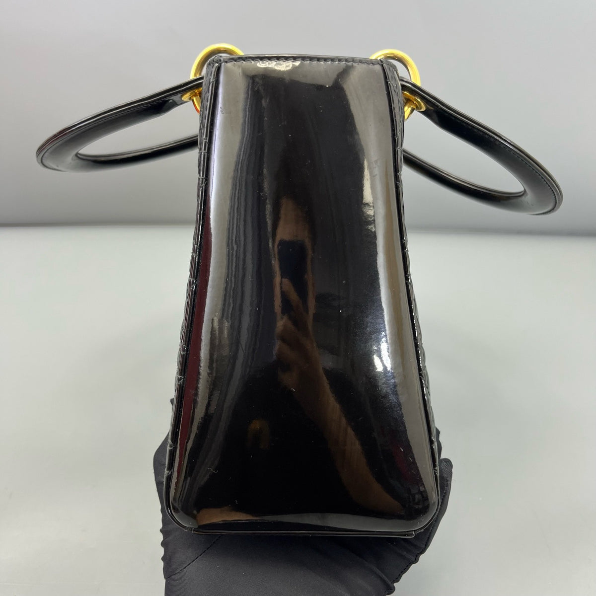 Dior - Lady Dior - Patent leather - Black - (medium)