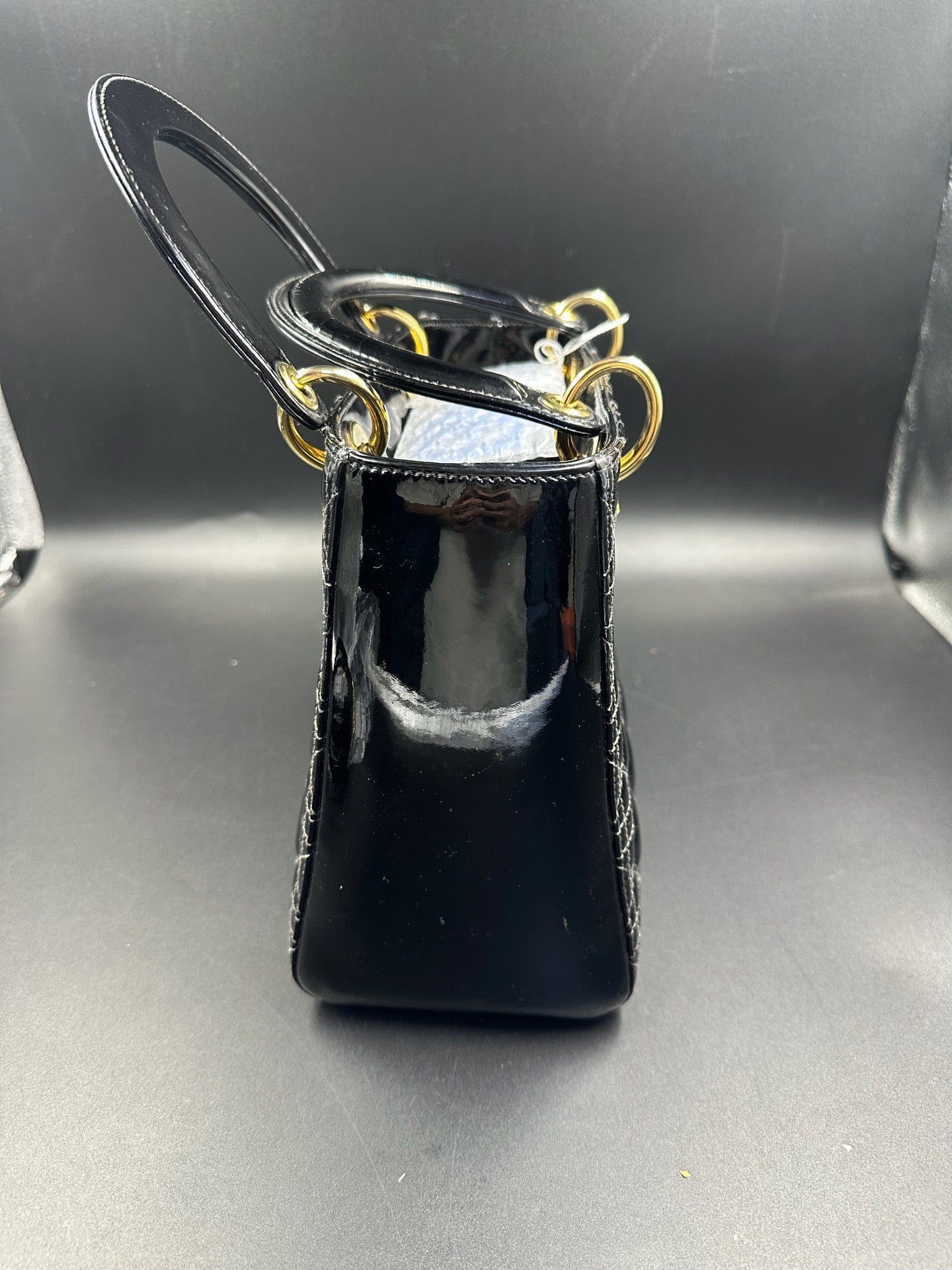 Dior - Lady Dior - Patent leather - Black - (medium)