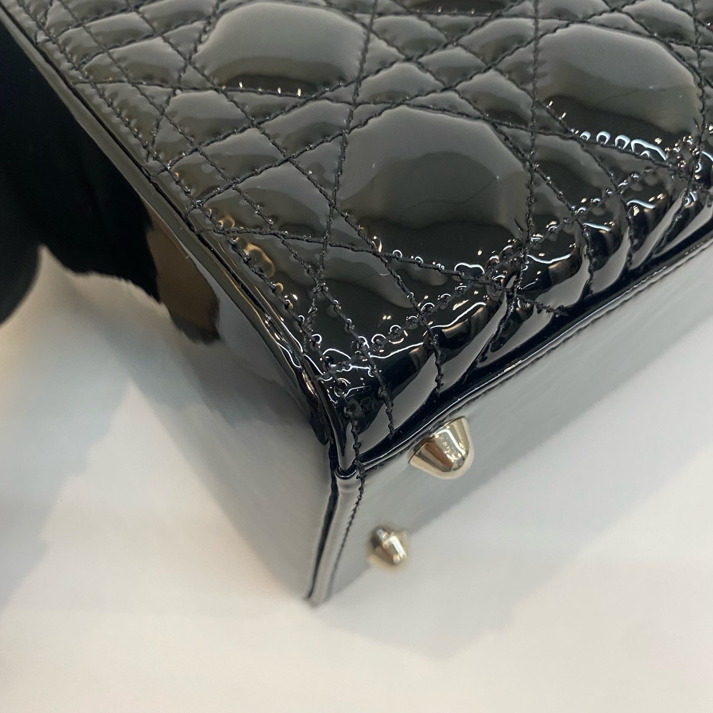 Dior - Lady Dior - Patent leather - Black - (medium)