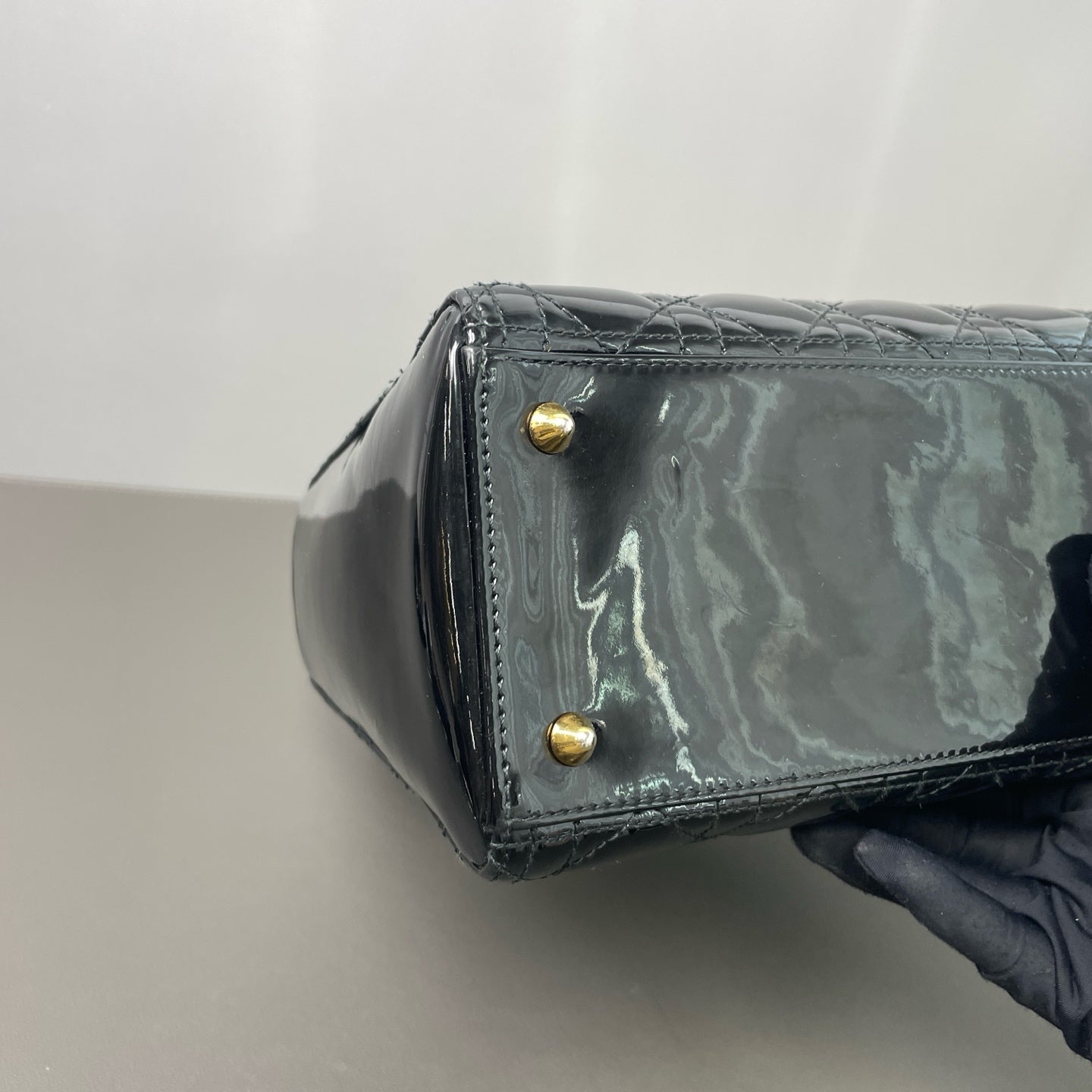 Dior - Lady Dior - Patent leather - Black - (medium)