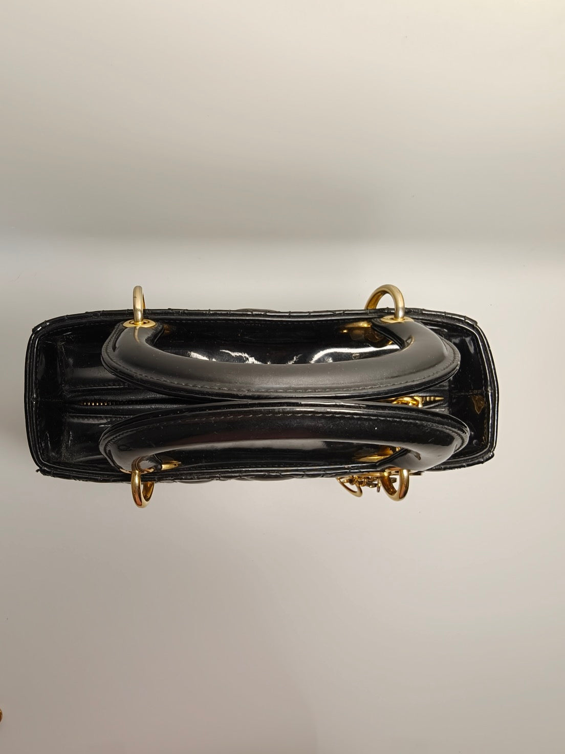 Dior - Lady Dior - Patent leather - Black - (medium)