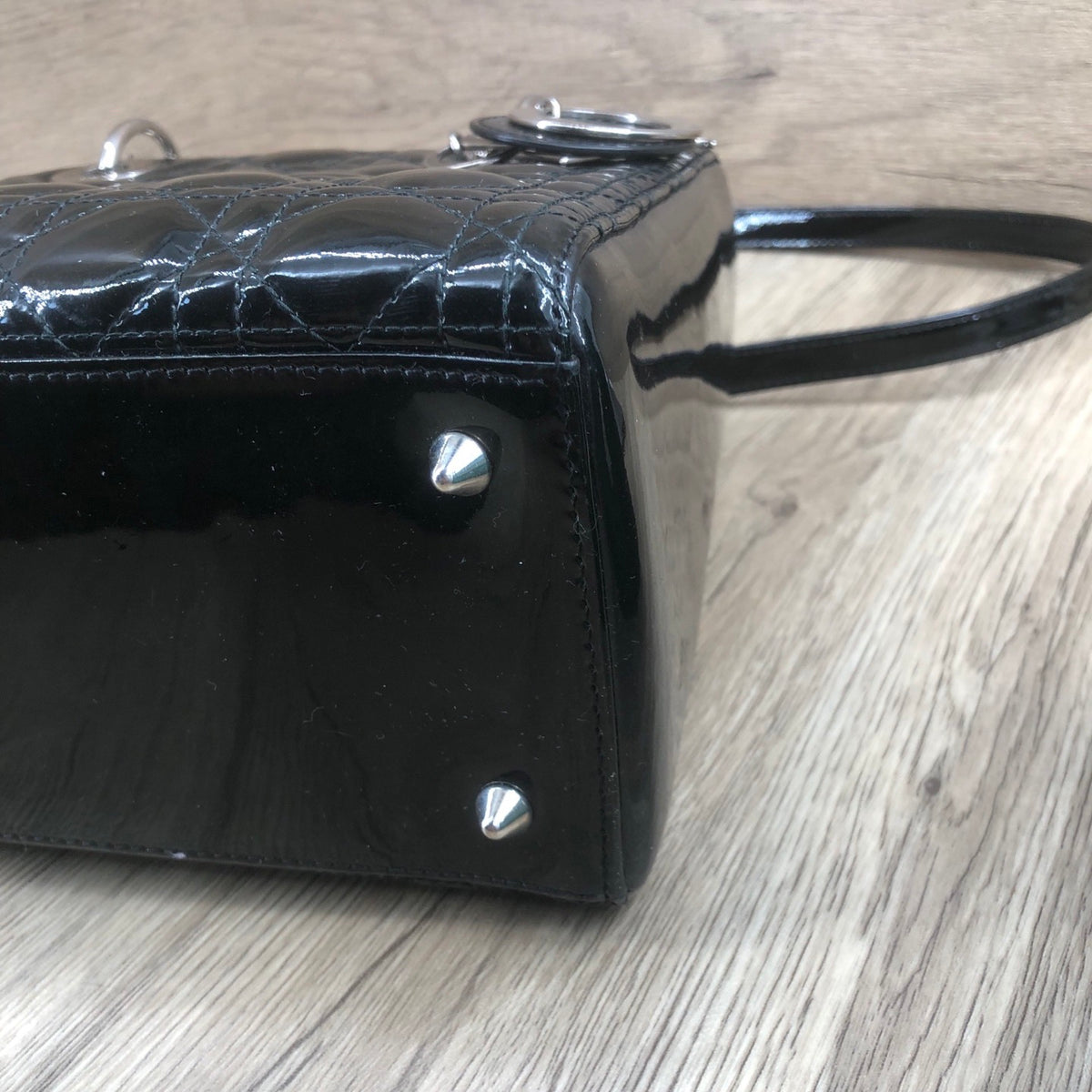 Dior - Lady Dior - Patent leather - Black - (medium)