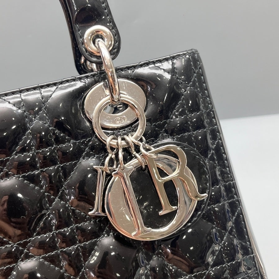 Dior - Lady Dior - Patent leather - Black - (Medium)