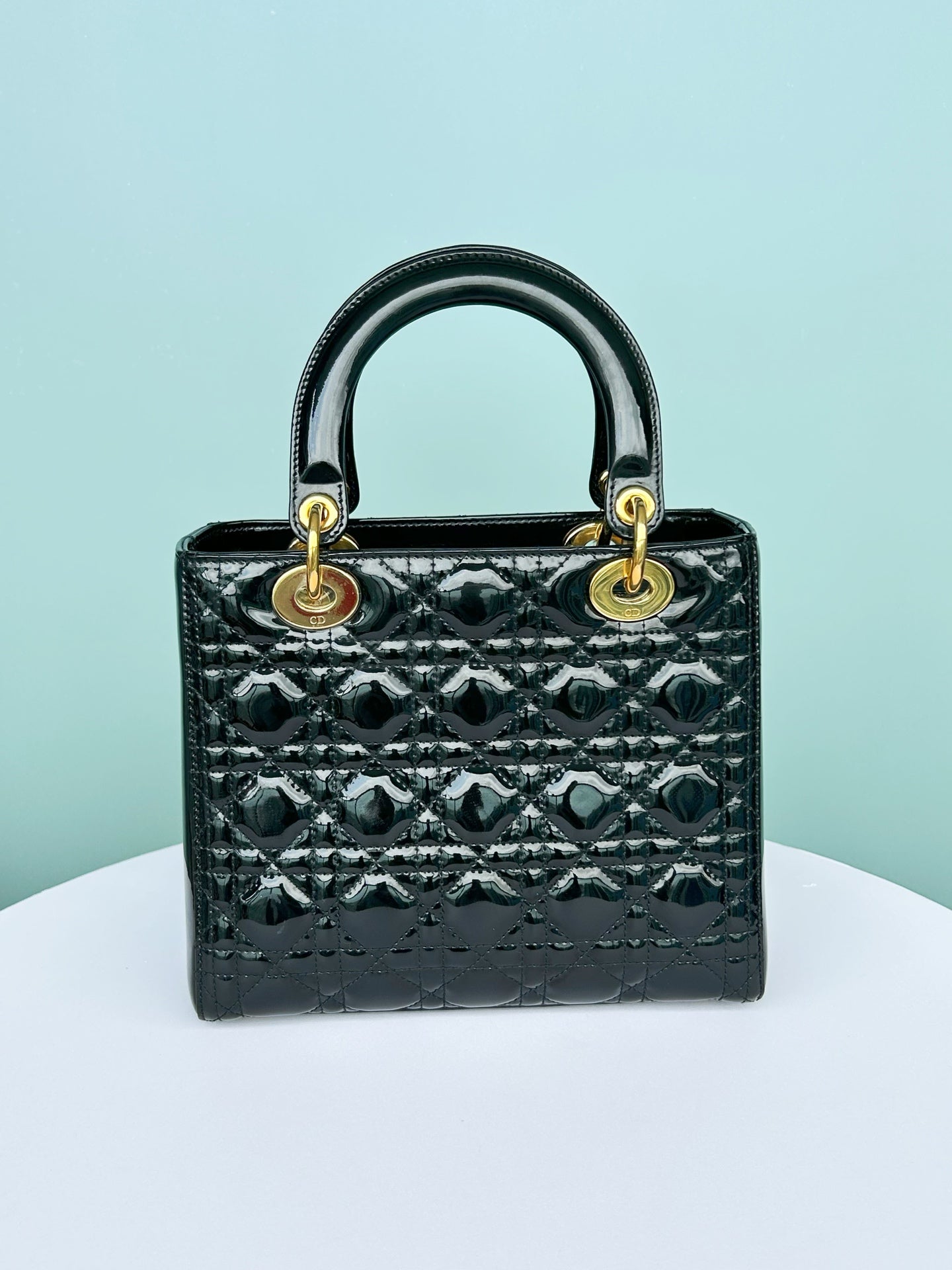 Dior - Lady Dior - Patent leather - Black - (medium)