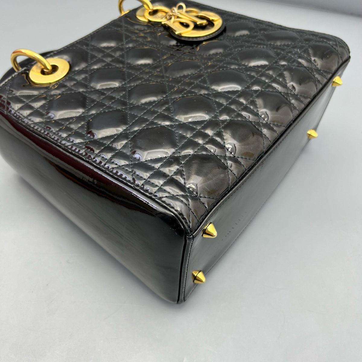 Dior - Lady Dior - Patent leather - Black - (medium)
