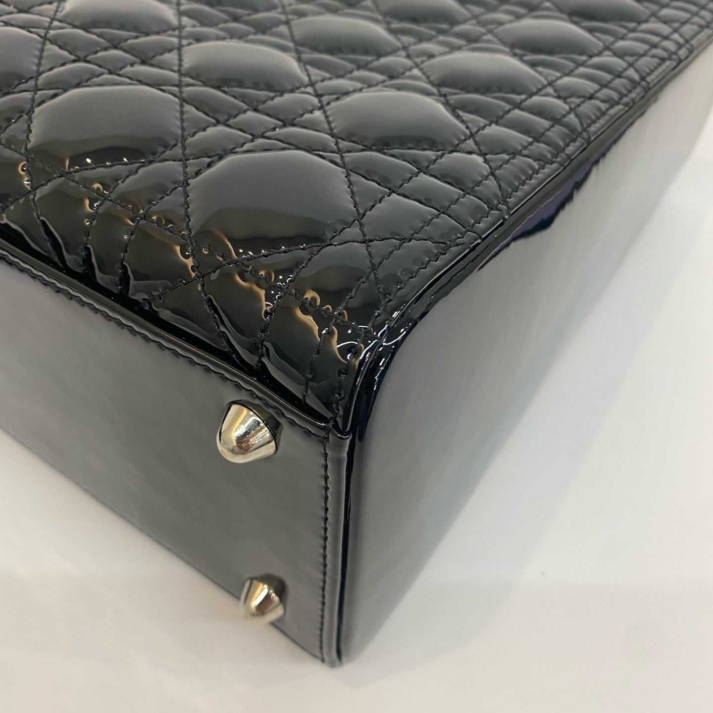 Dior - Lady Dior - Patent leather - Black - (medium)