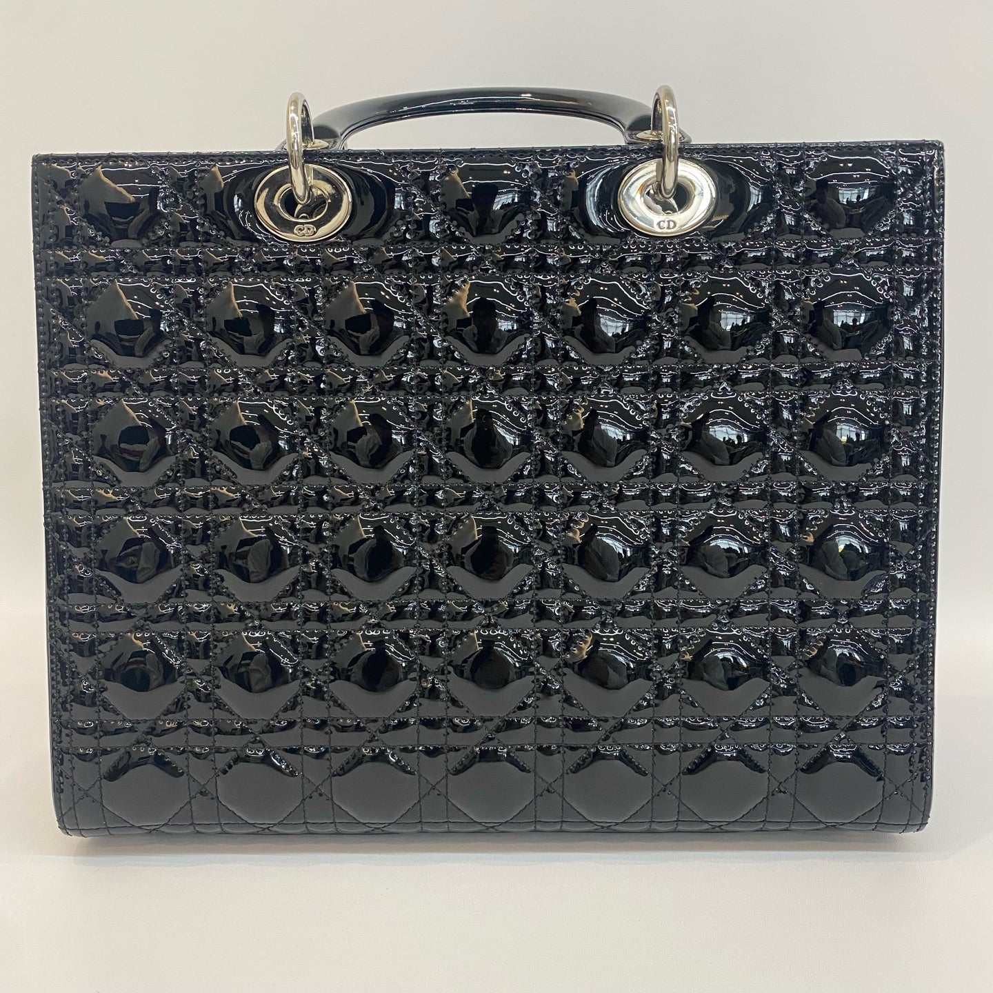 Dior - Lady Dior - Patent leather - Black - (medium)
