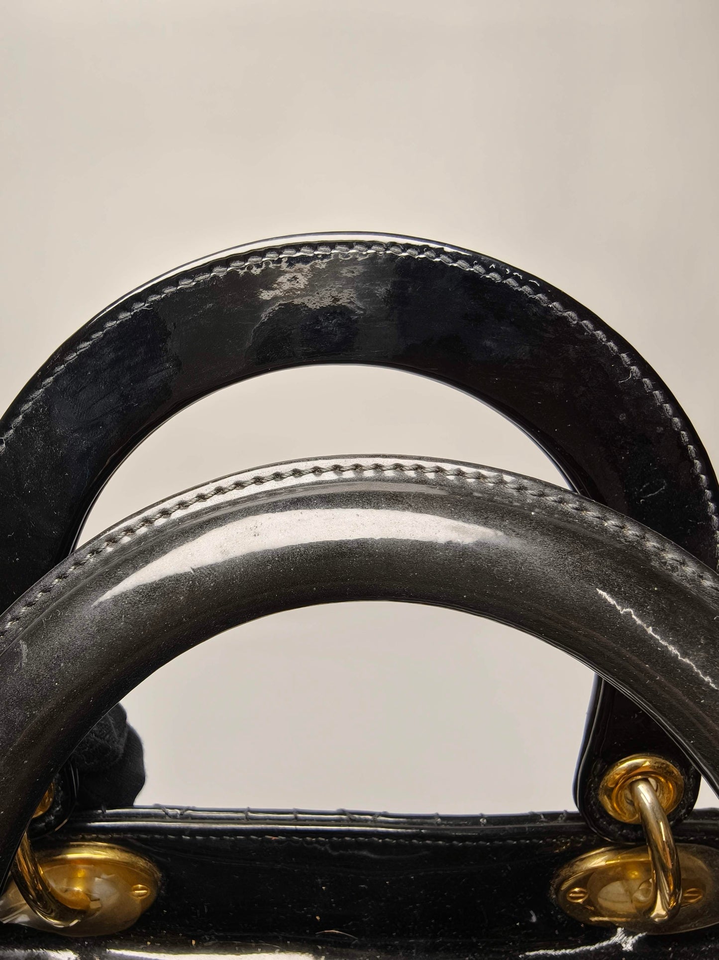 Dior - Lady Dior - Patent leather - Black - (medium)