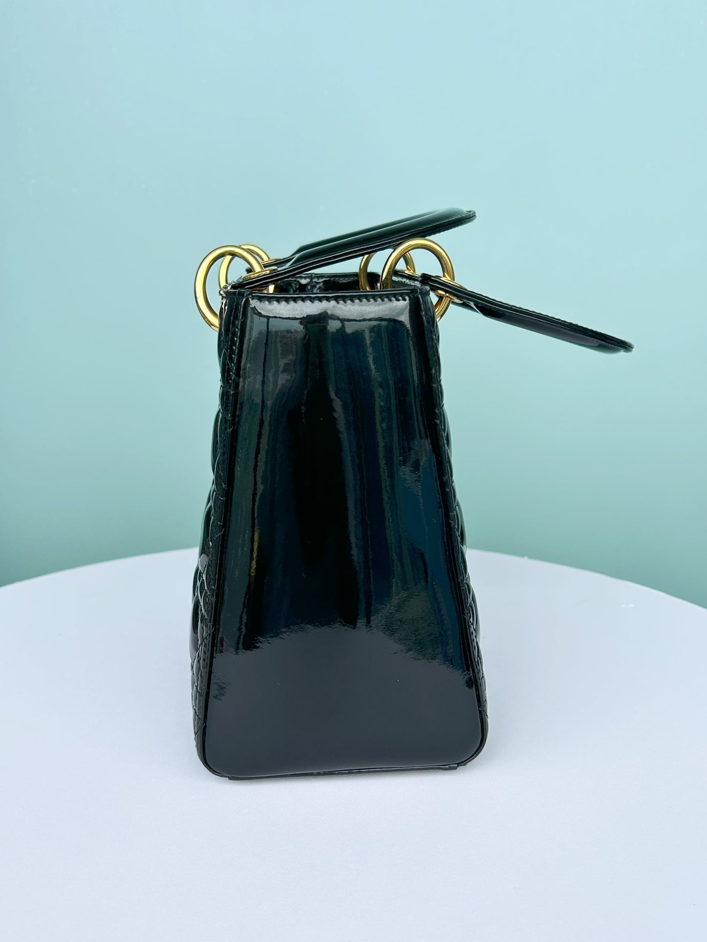 Dior - Lady Dior - Patent leather - Black - (medium)