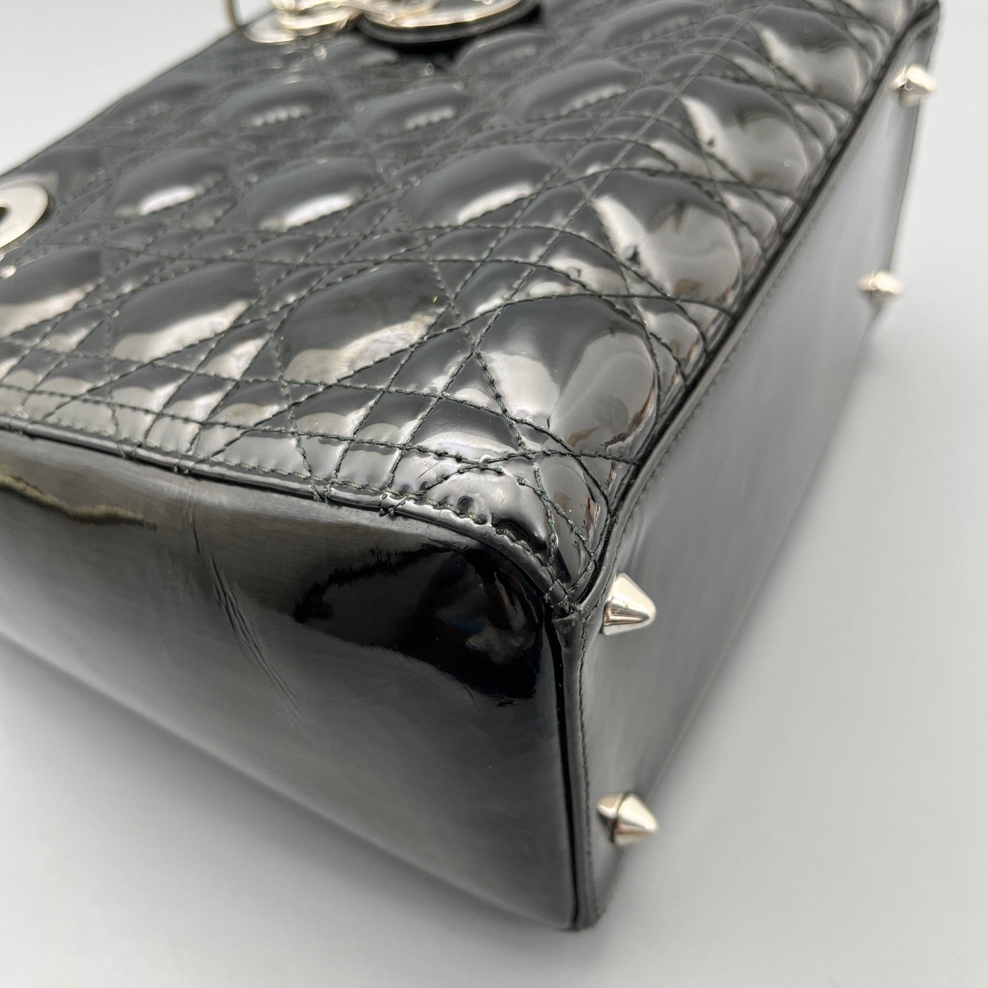 Dior - Lady Dior - Patent leather - Black - (medium)
