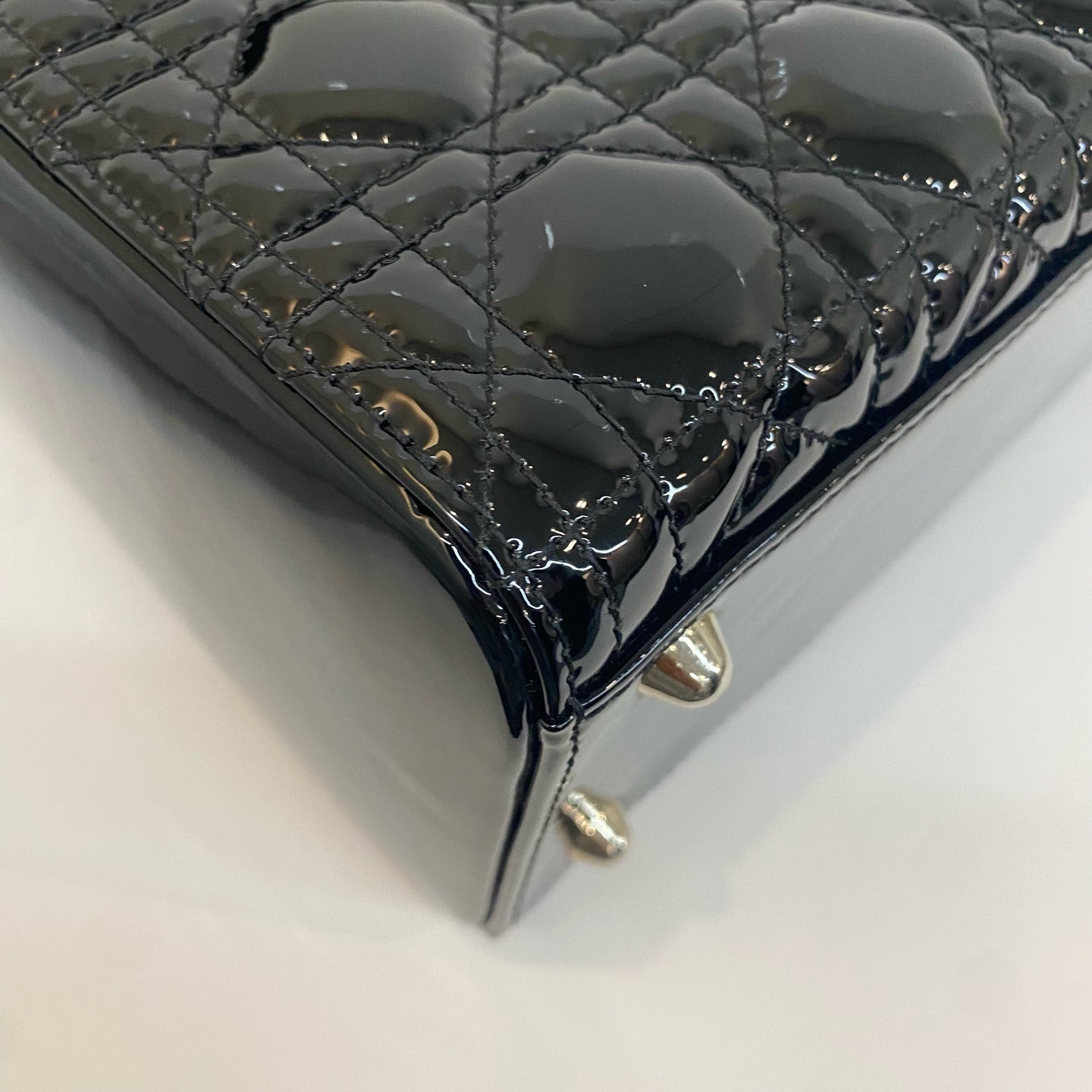 Dior - Lady Dior - Patent leather - Black - (medium)
