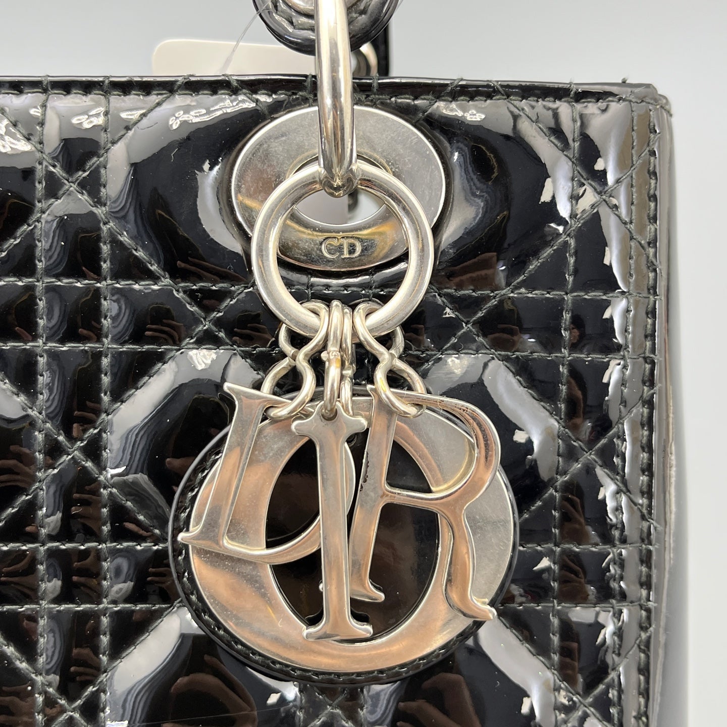 Dior - Lady Dior - Patent leather - Black - (medium)