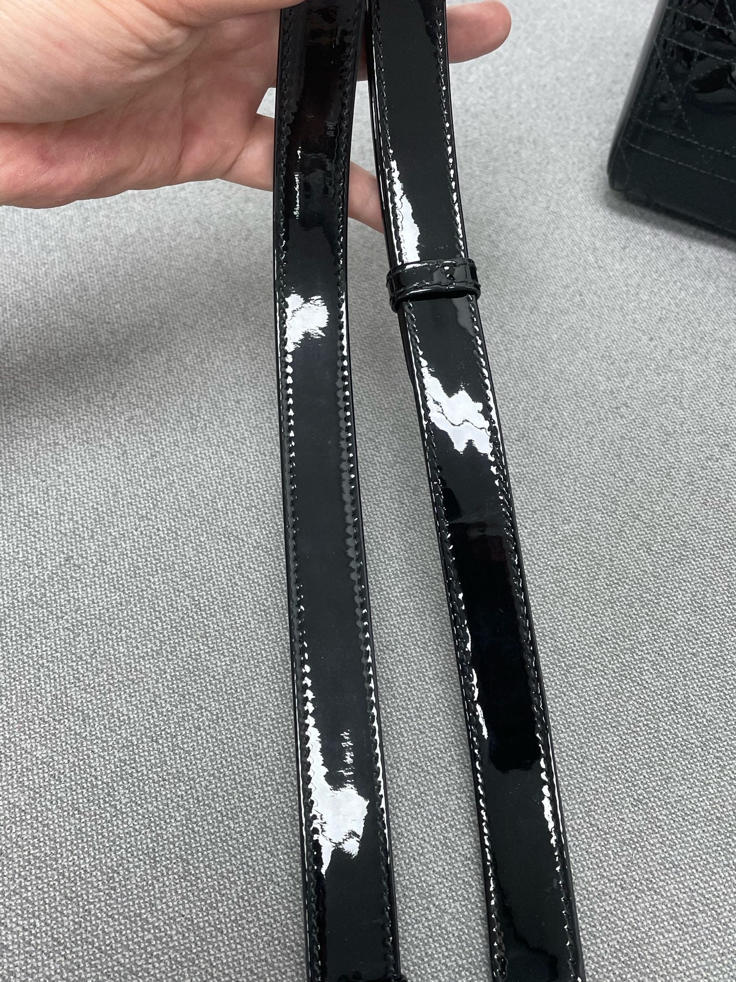 Dior - Lady Dior - Patent leather - Black - (medium)