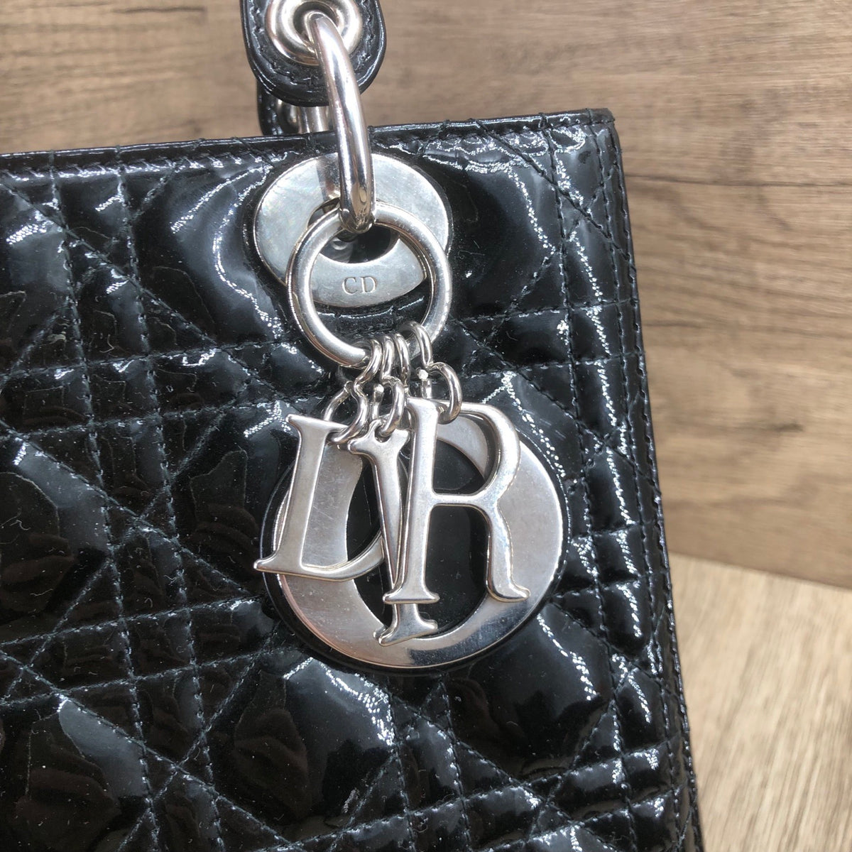 Dior - Lady Dior - Patent leather - Black - (medium)