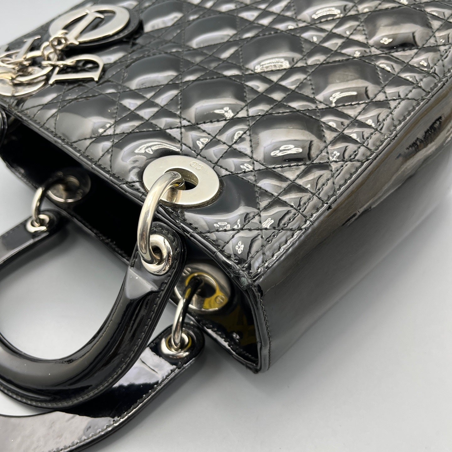 Dior - Lady Dior - Patent leather - Black - (medium)