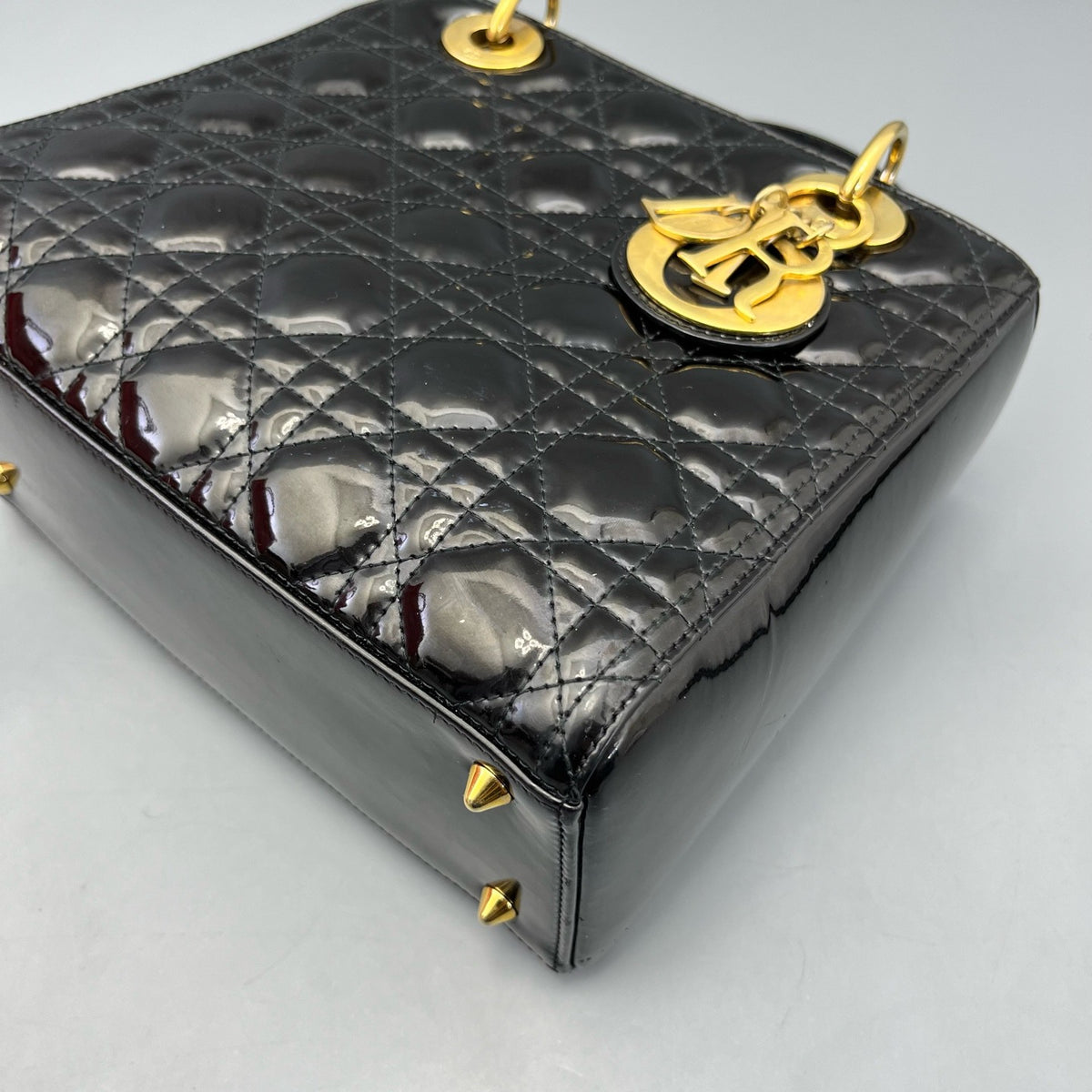 Dior - Lady Dior - Patent leather - Black - (medium)