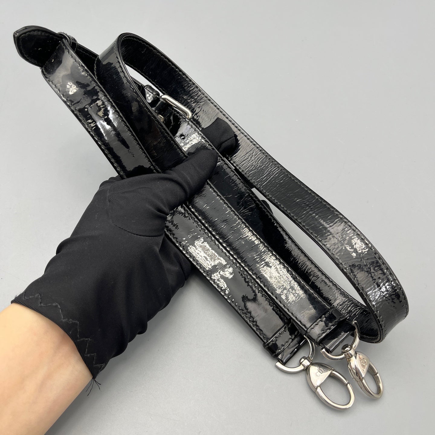 Dior - Lady Dior - Patent leather - Black - (medium)