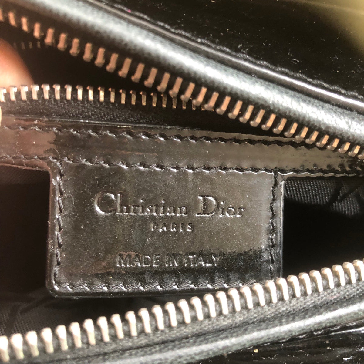 Dior - Lady Dior - Patent leather - Black - (medium)