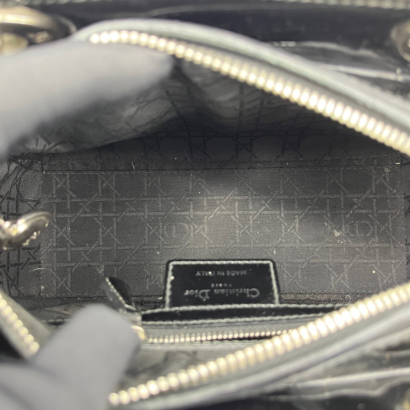 Dior - Lady Dior - Patent leather - Black - (medium)