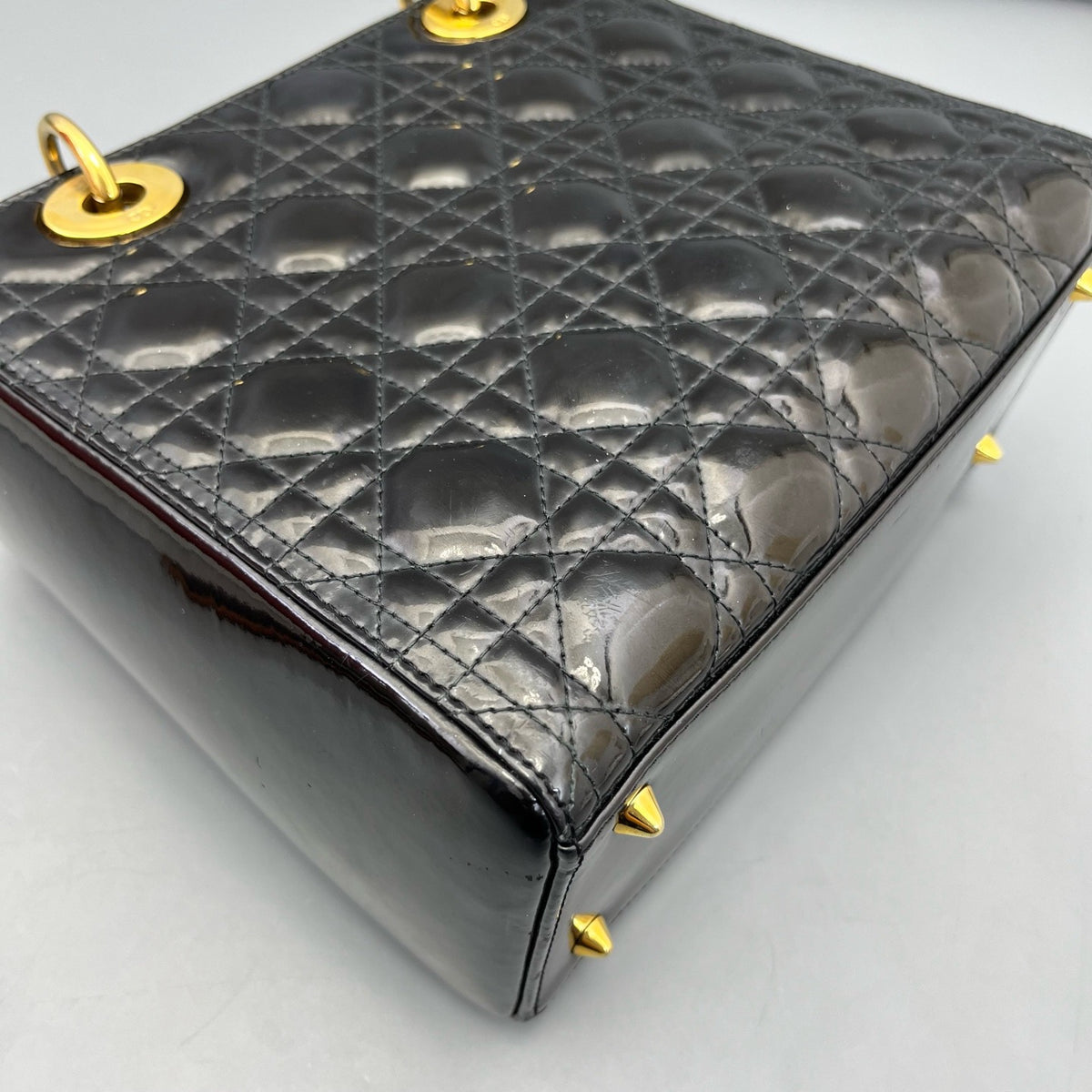 Dior - Lady Dior - Patent leather - Black - (medium)