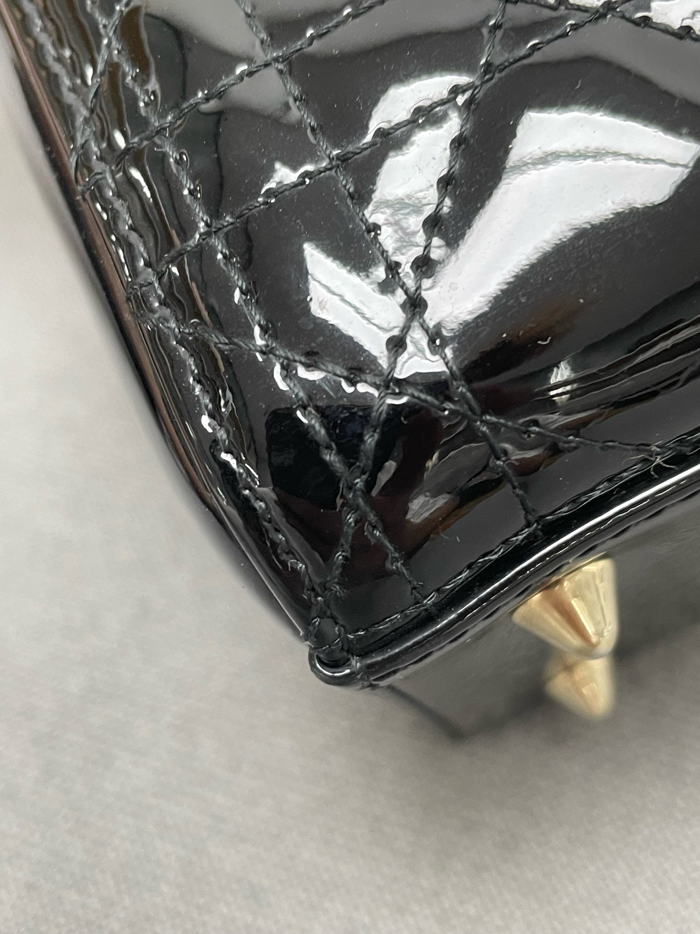 Dior - Lady Dior - Patent leather - Black - (medium)