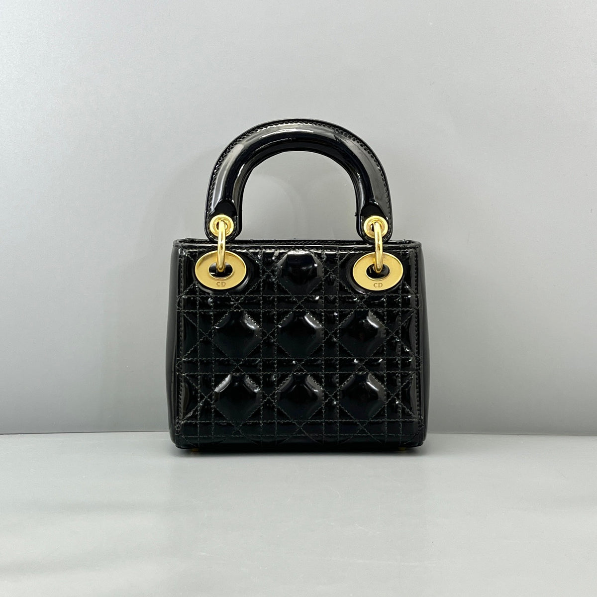 Dior - Lady Dior - Patent leather - Black - (mini)