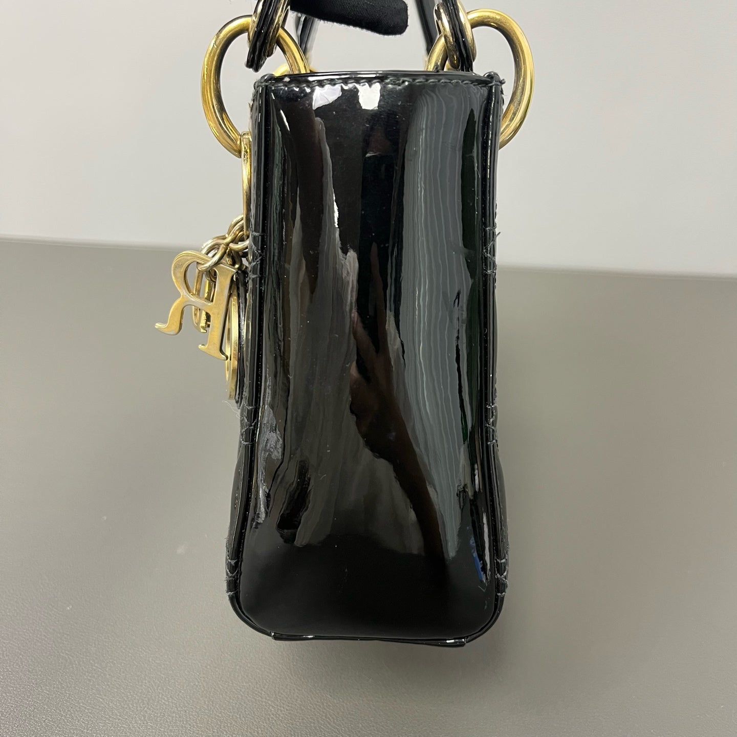 Dior - Lady Dior - Patent leather - Black - (mini)