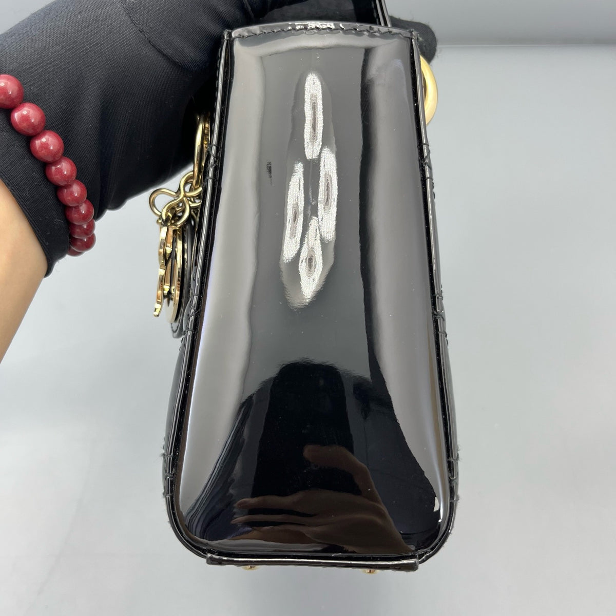 Dior - Lady Dior - Patent leather - Black - (mini)