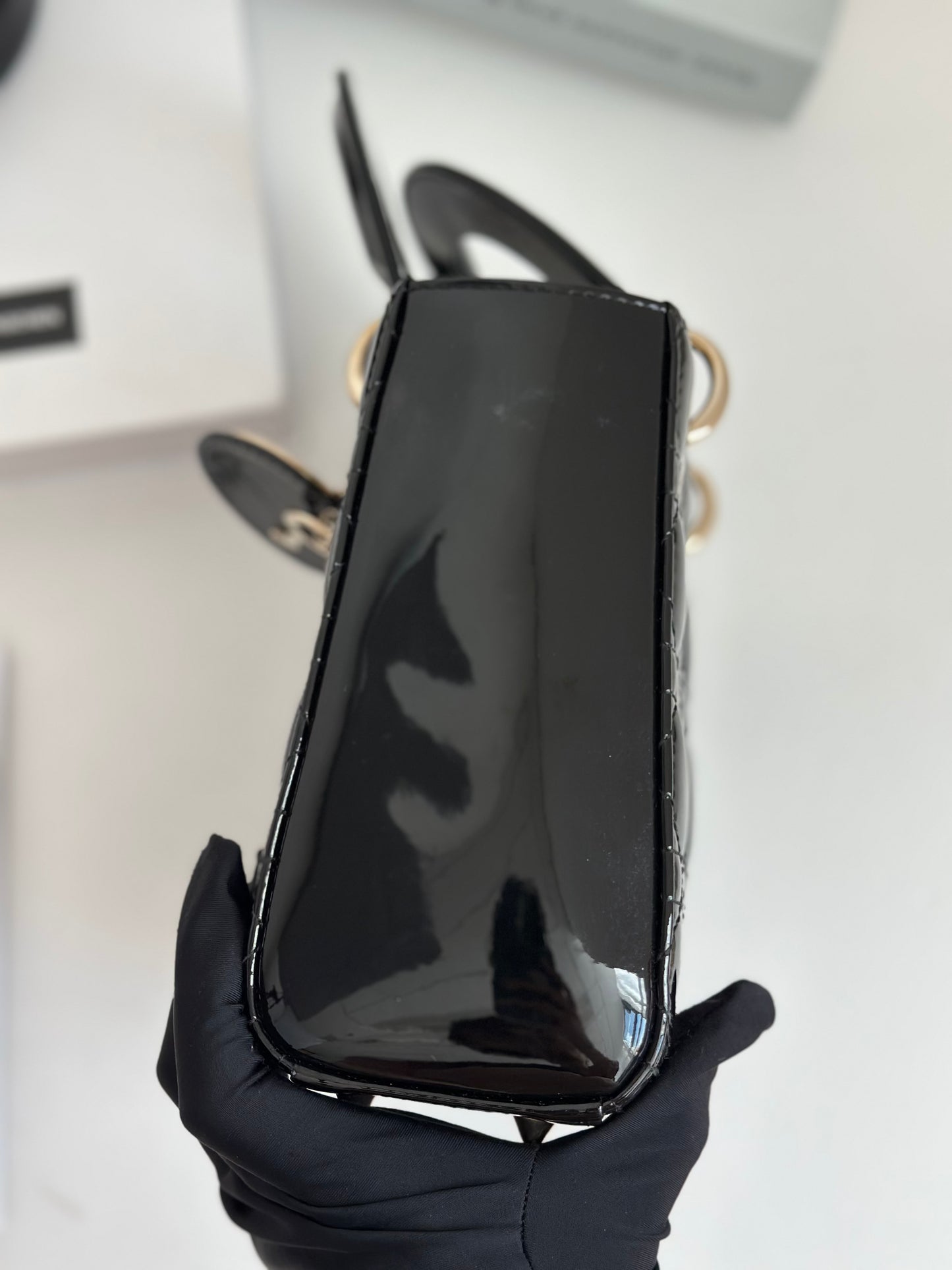Dior - Lady Dior - Patent leather - Black - (mini)