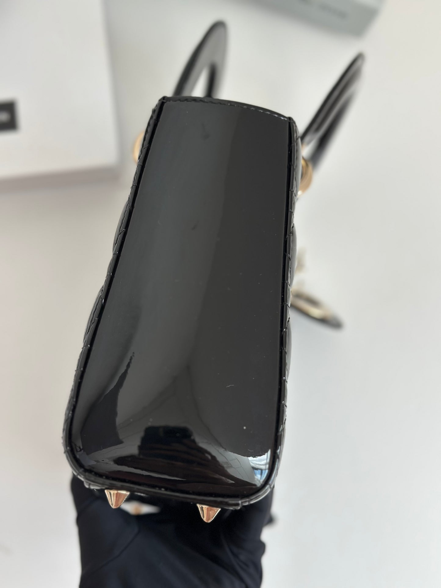 Dior - Lady Dior - Patent leather - Black - (mini)