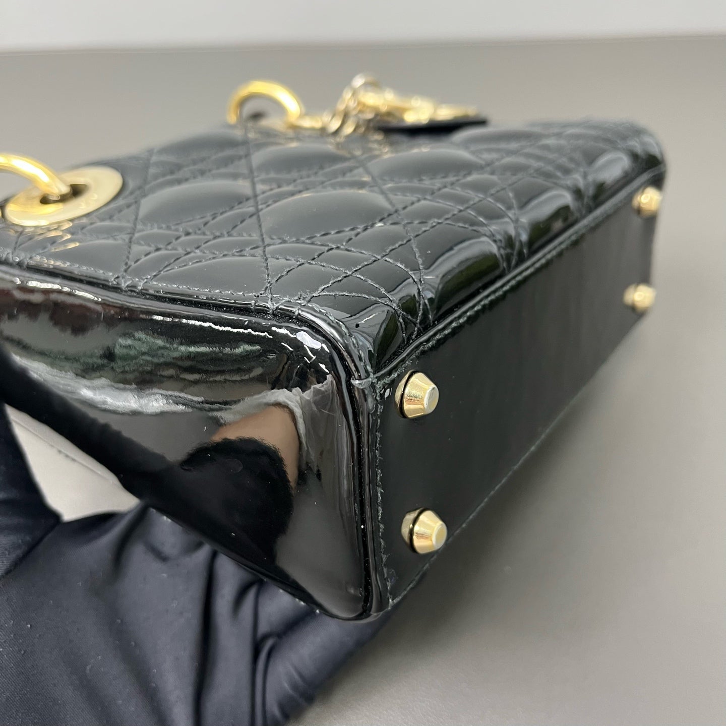 Dior - Lady Dior - Patent leather - Black - (mini)