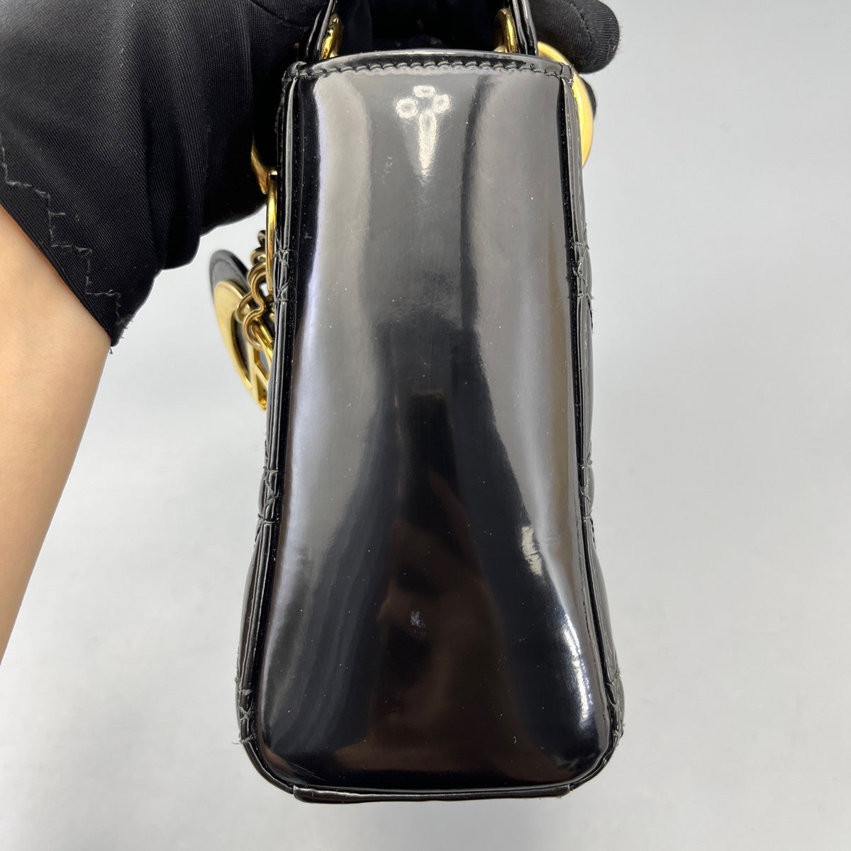Dior - Lady Dior - Patent leather - Black - (mini)