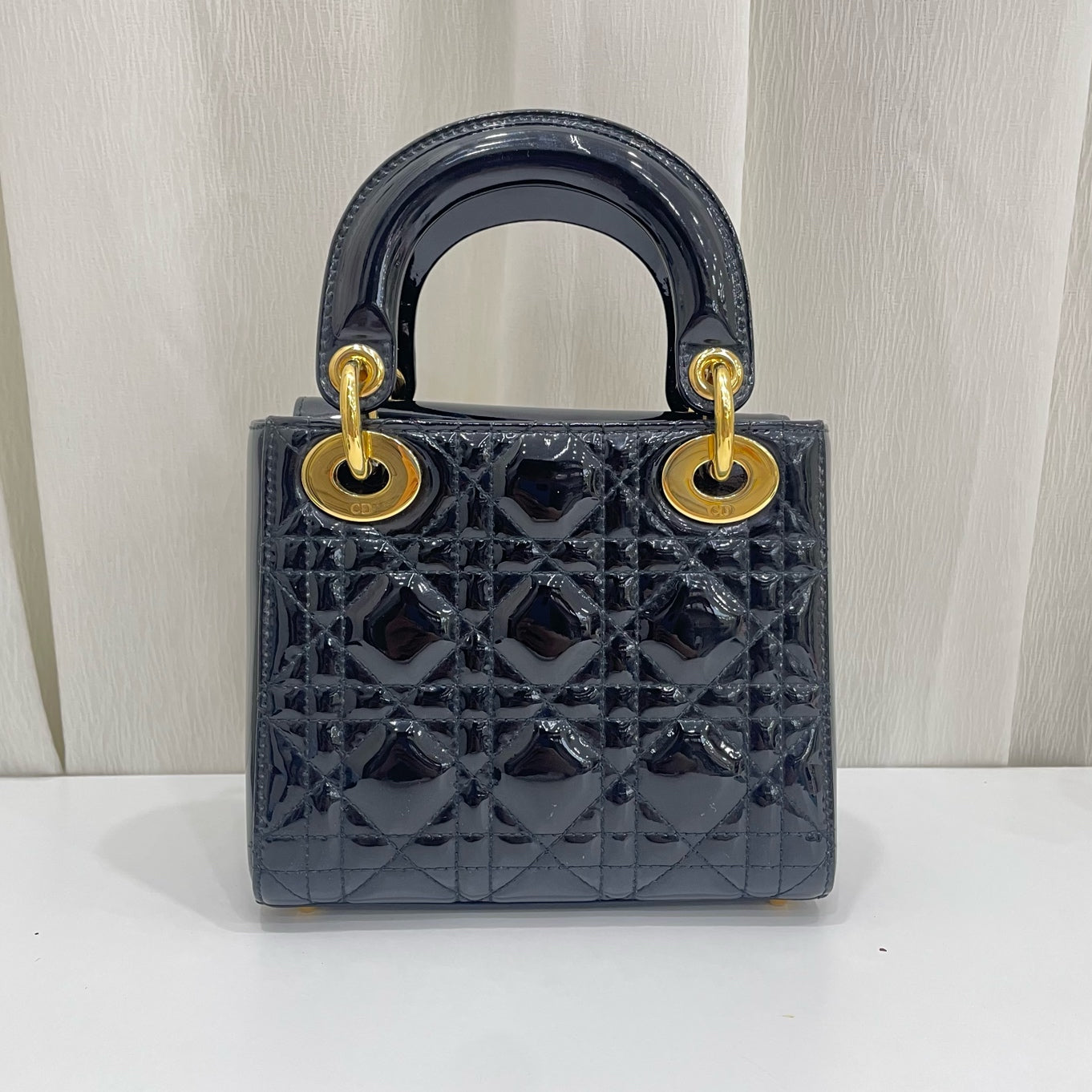 Dior - Lady Dior - Patent leather - Black - (mini)