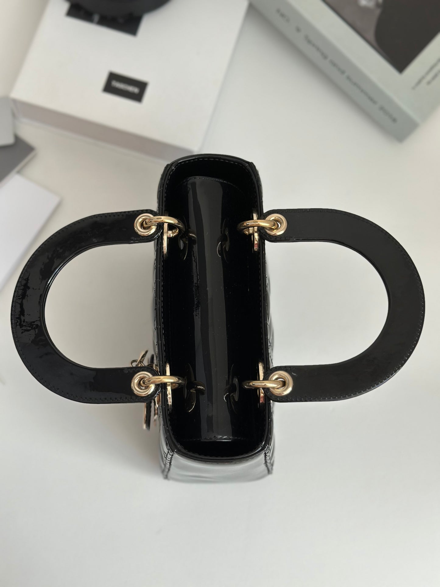 Dior - Lady Dior - Patent leather - Black - (mini)