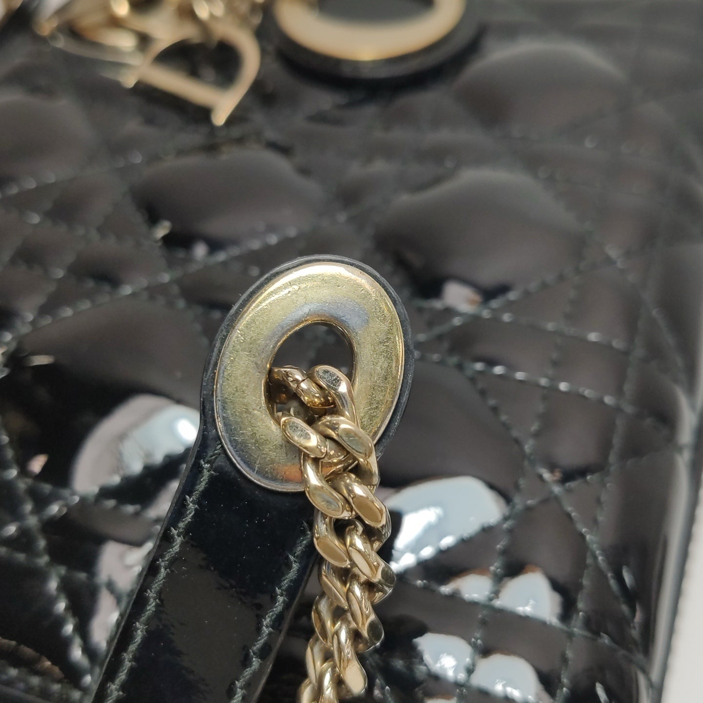 Dior - Lady Dior - Patent leather - Black - (mini)