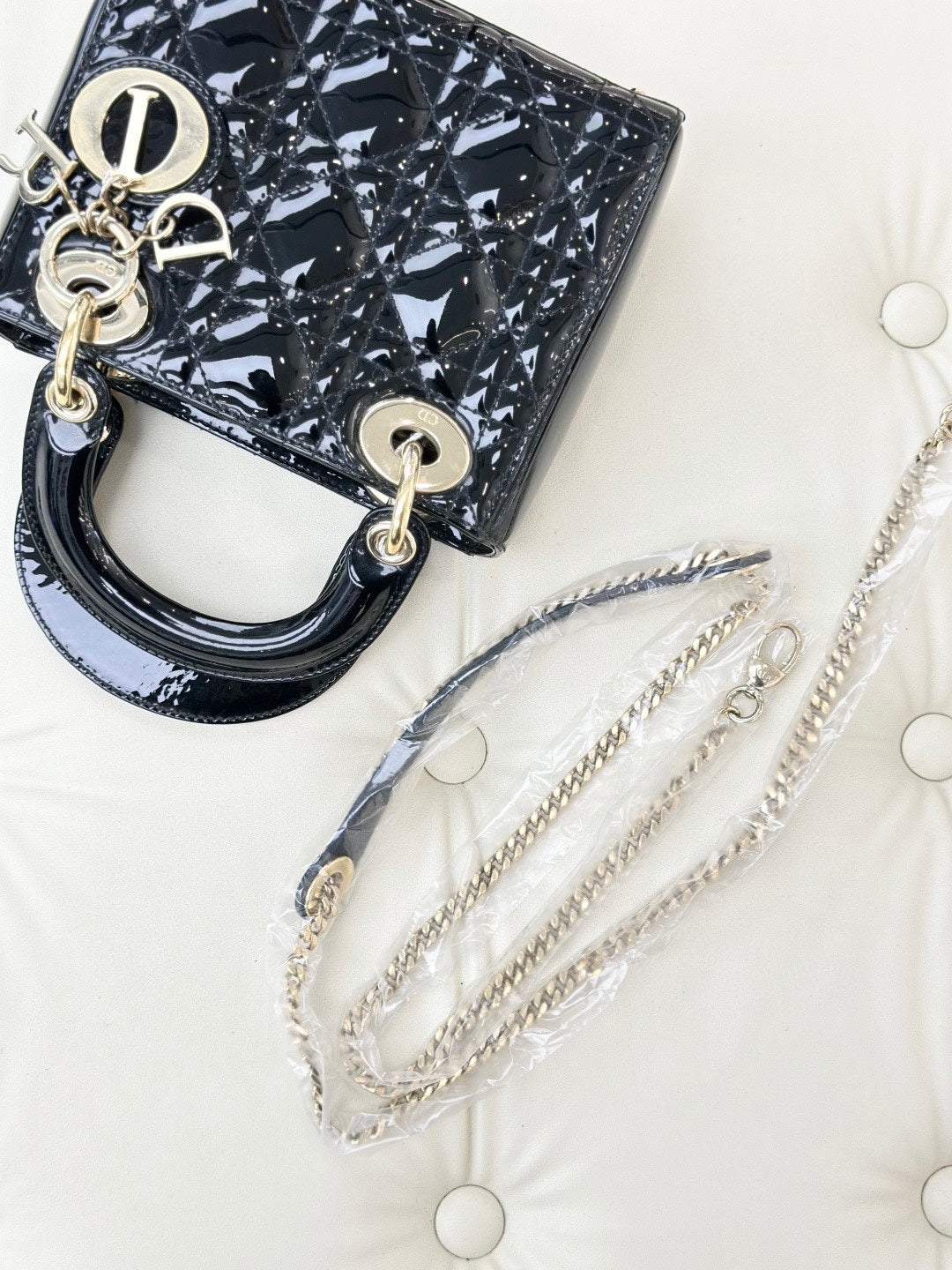 Dior - Lady Dior - Patent leather - Black - (mini)