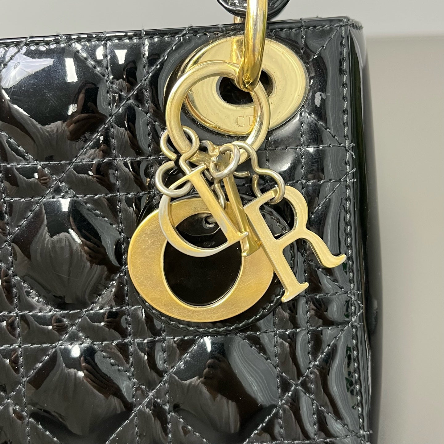 Dior - Lady Dior - Patent leather - Black - (mini)