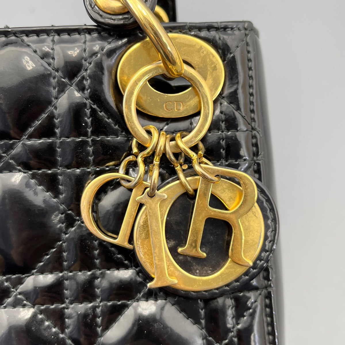 Dior - Lady Dior - Patent leather - Black - (mini)