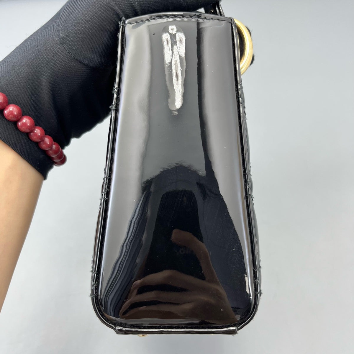 Dior - Lady Dior - Patent leather - Black - (mini)